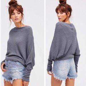 Navy/Grey Free People Sweater